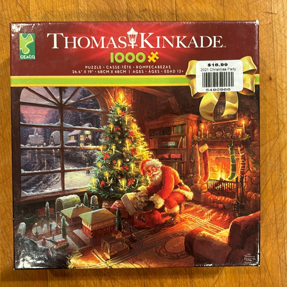 Thomas Kinkade- Ceaco Christmas puzzle - 1000 piece puzzle